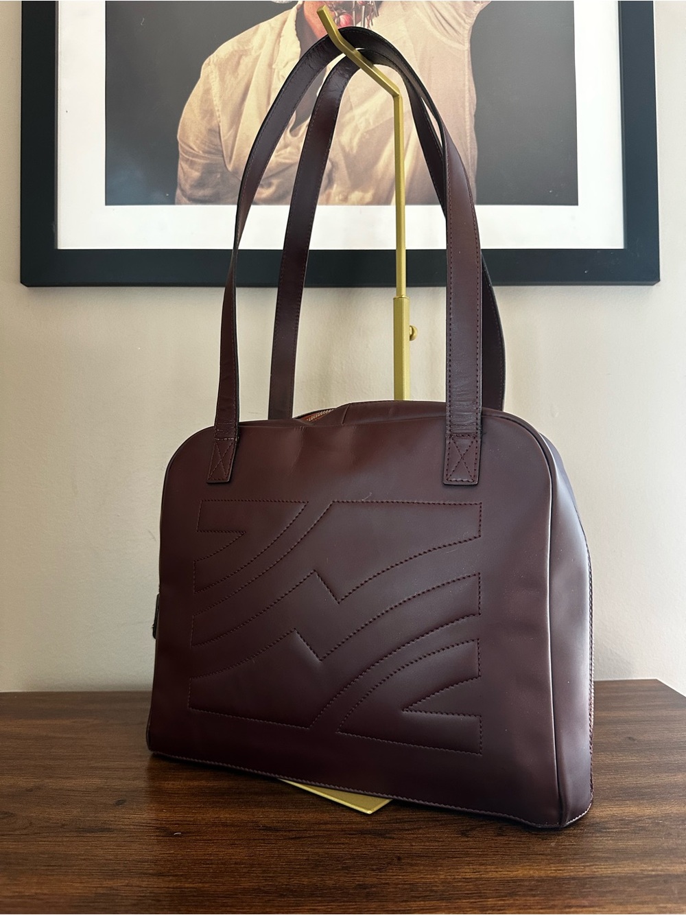 Salvatore Ferragamo Y2K Abstract Vintage Shoulder Bag